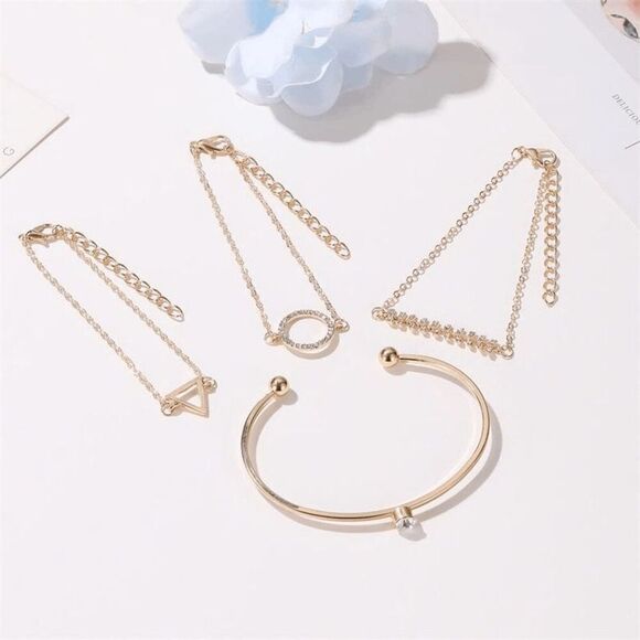 2/$21 Ladies 4 Piece Bracelet Set - Picture 1 of 6
